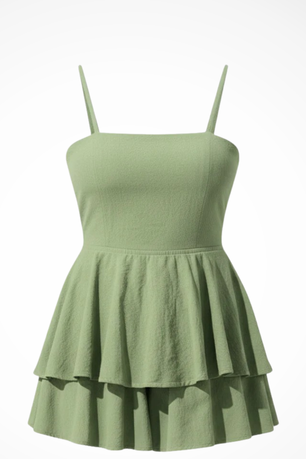 Women's Tiered Ruffle Cotton Mini Dress - Summer Casual