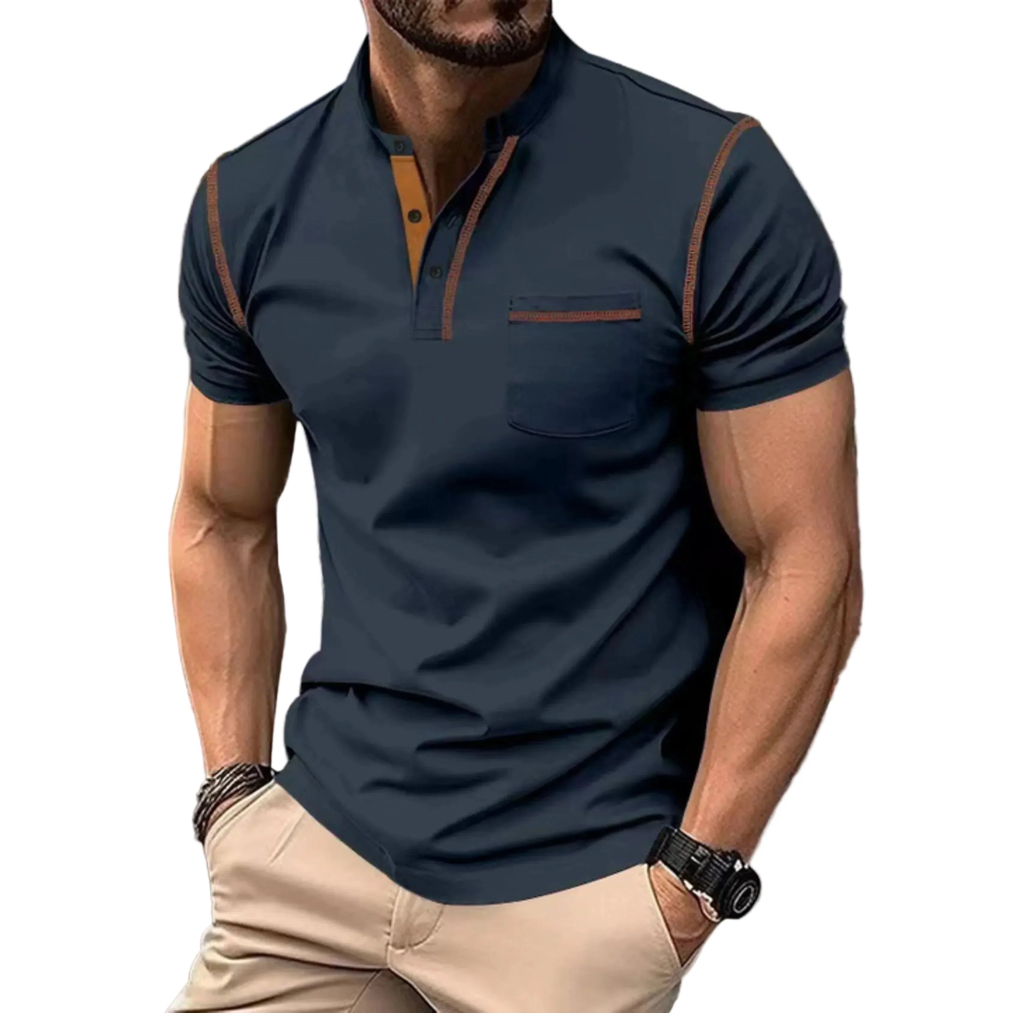 Men's Regular Fit Contrast Trim Polo Shirt - Casual Wear