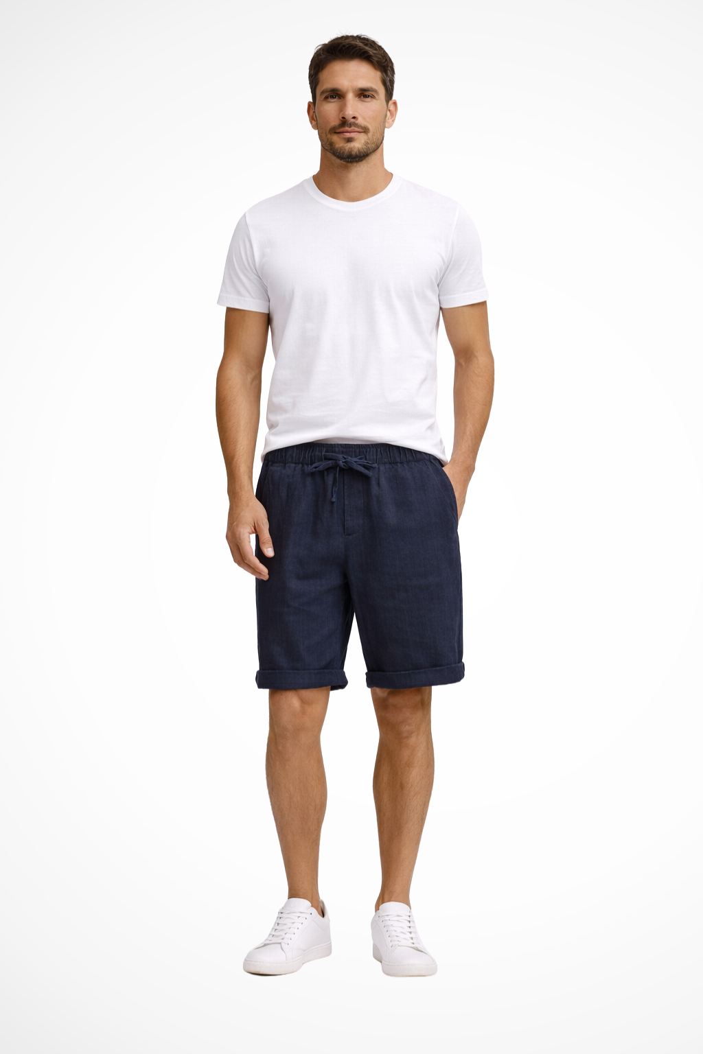 Men's Casual Drawstring Cotton Shorts - Summer Comfort