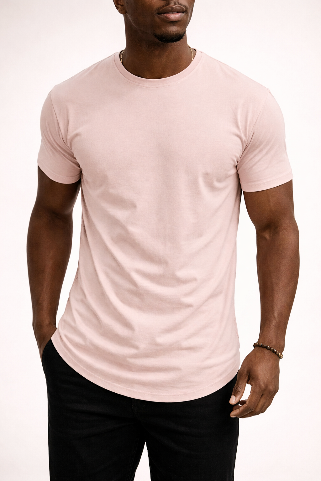 Men's Slim Fit Cotton Crew Neck T-Shirt - Casual Wear