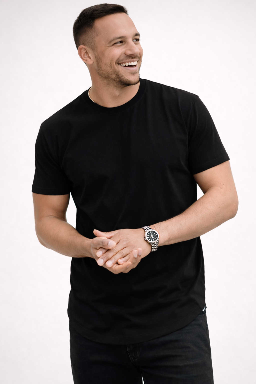 Men's Slim Fit Cotton Crew Neck T-Shirt - Casual Wear