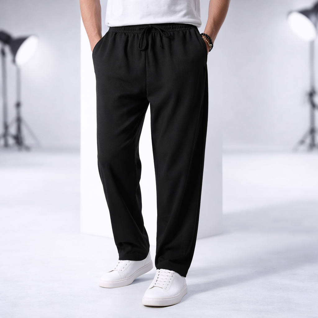 Men's Relaxed Fit Cotton Pants - Everyday Casual