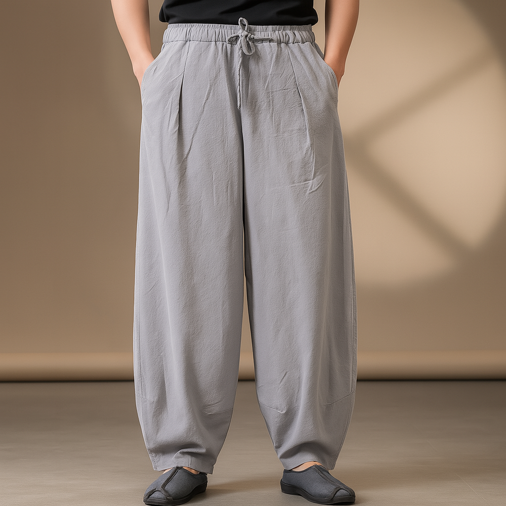 Men's Relaxed Fit Linen Pants - Casual Everyday Wear