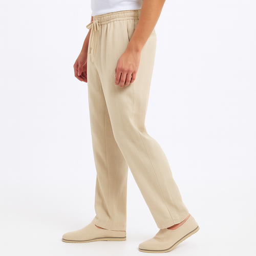 Men's Relaxed Fit Cotton Pants - Casual Wear