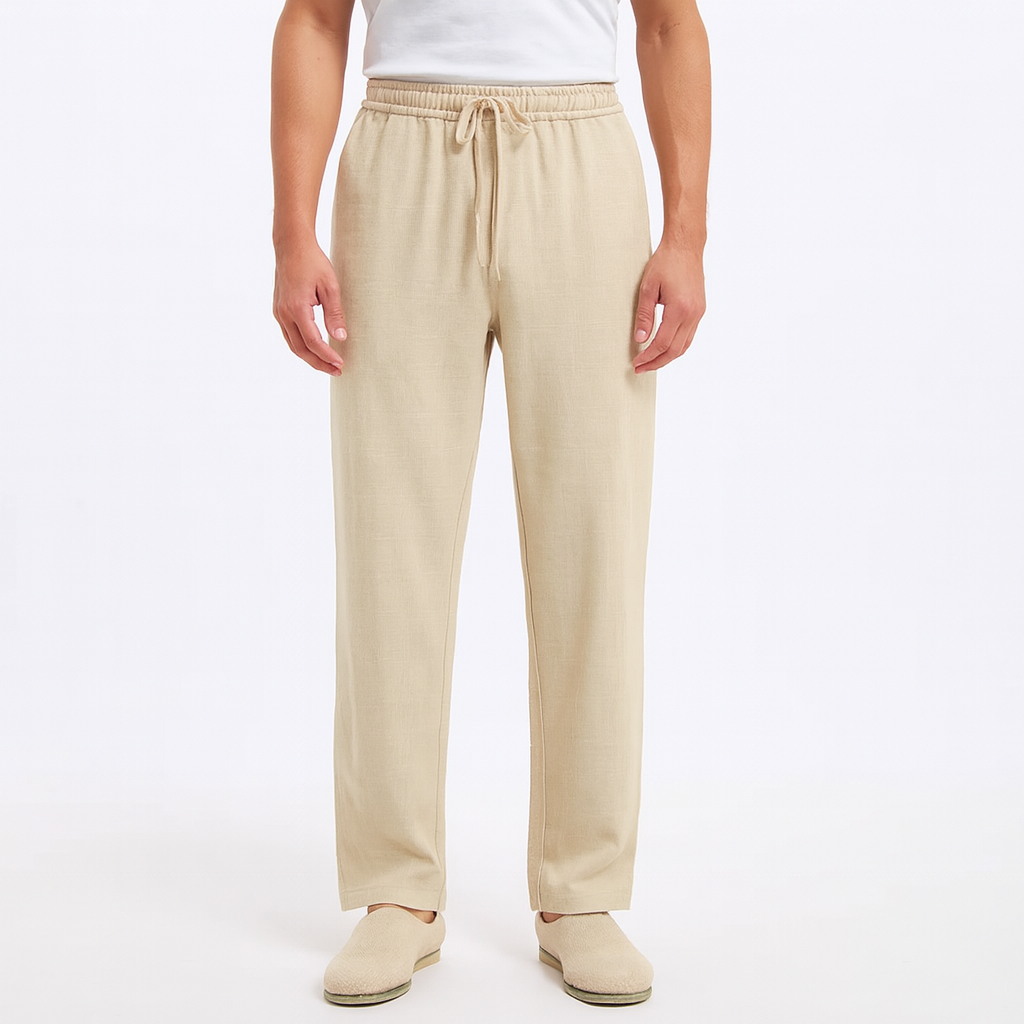 Men's Relaxed Fit Cotton Pants - Casual Wear