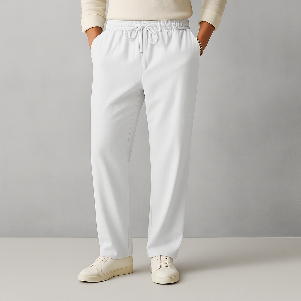 Men's Relaxed Fit Linen Pants - Casual Wear