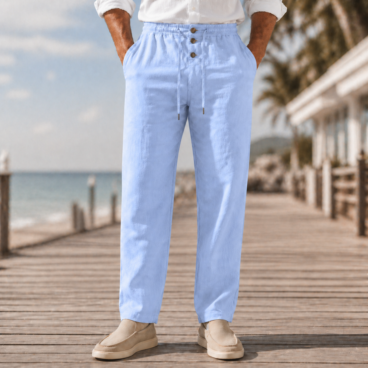 Women's Linen Pants - Relaxed Fit