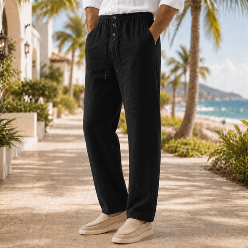Women's Linen Pants - Relaxed Fit