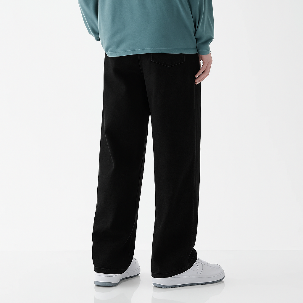 Men's Relaxed Fit Denim Jeans - Casual Wear