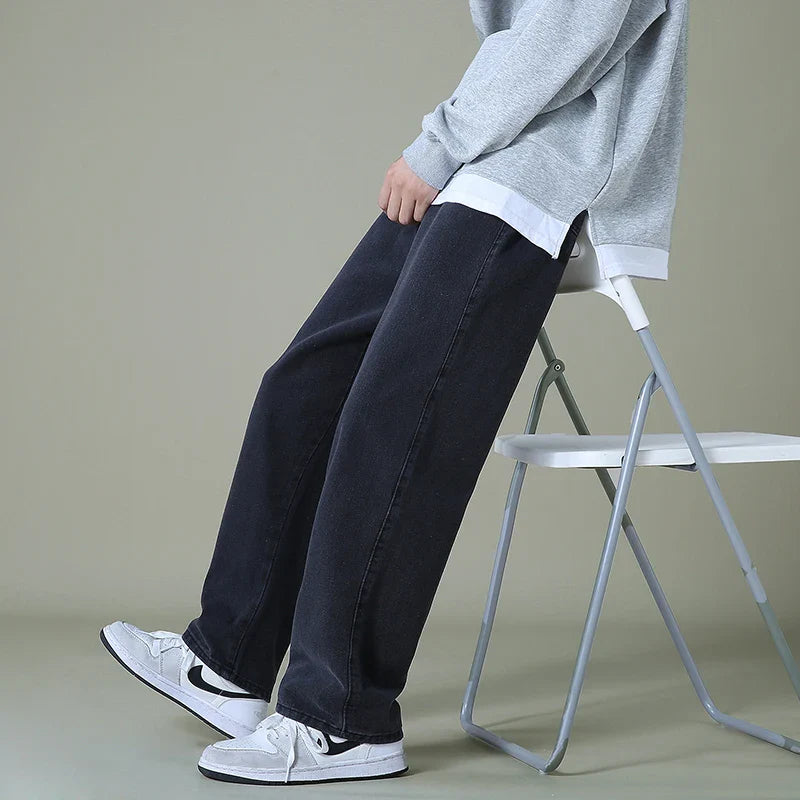 Men's Handstitched Relaxed Fit Denim Jeans - Casual Wear