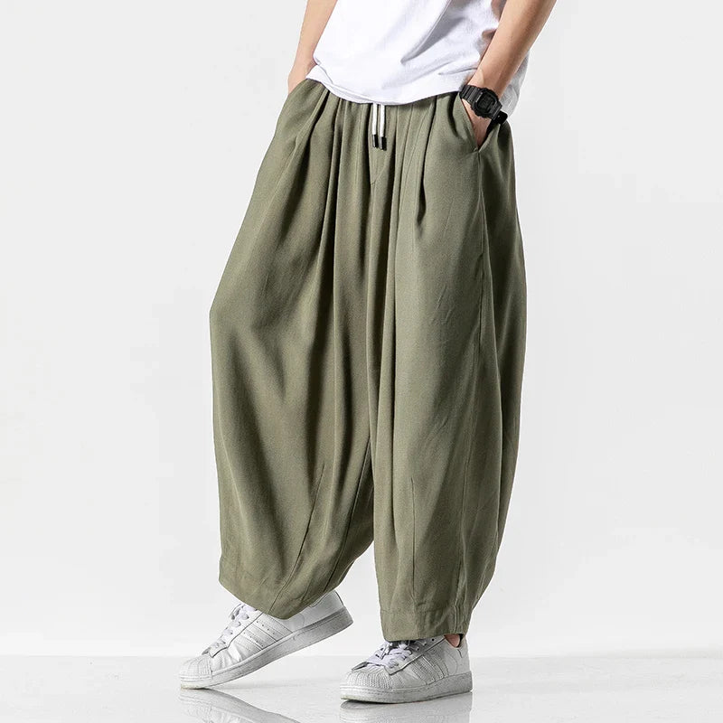 Men's Wide-Leg Sweatpants - Relaxed Fit Casual