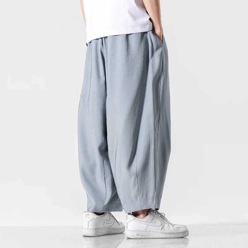 Men's Wide-Leg Sweatpants - Relaxed Fit Casual