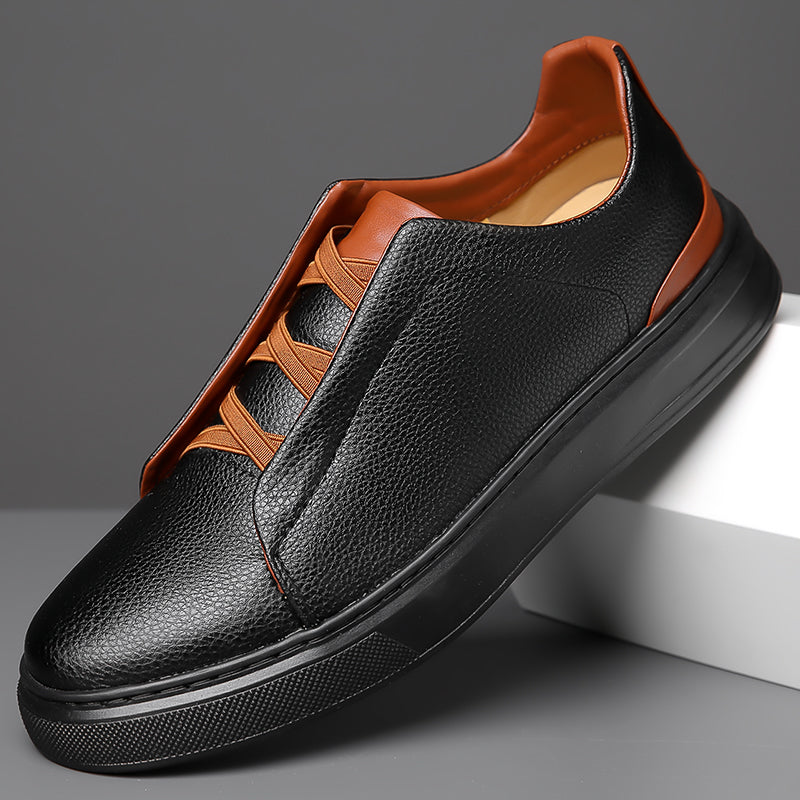 Men's Pebbled Leather Dress Shoes - Formal Occasion
