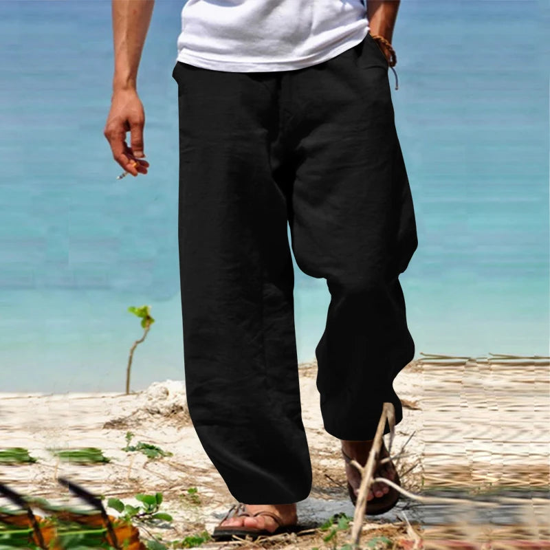 Men's Casual Beach Pants - Relaxed Fit Summer Wear