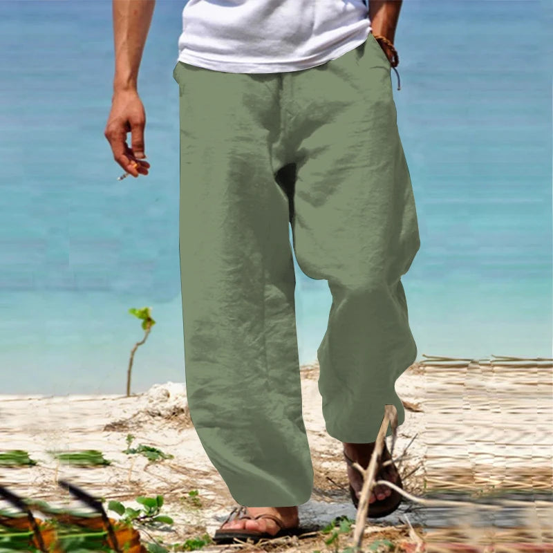 Men's Casual Beach Pants - Relaxed Fit Summer Wear
