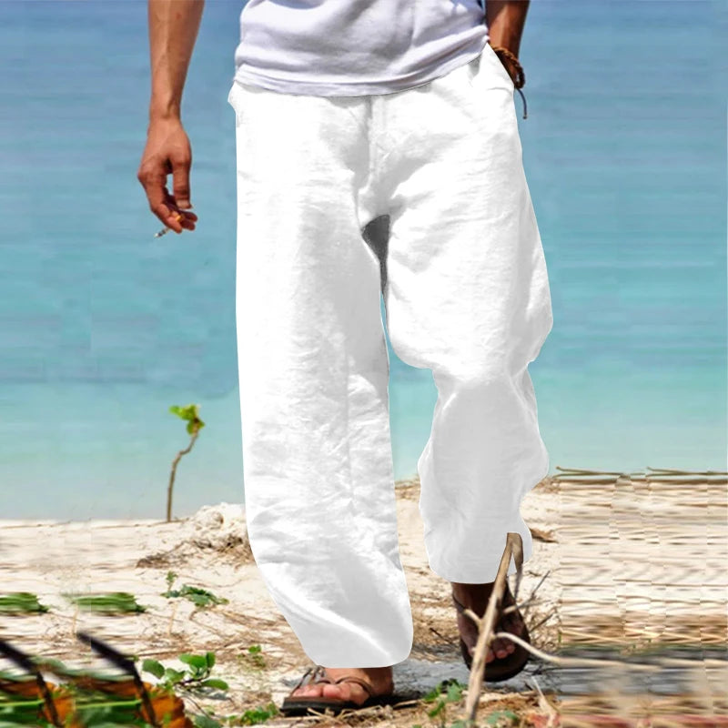 Men's Casual Beach Pants - Relaxed Fit Summer Wear