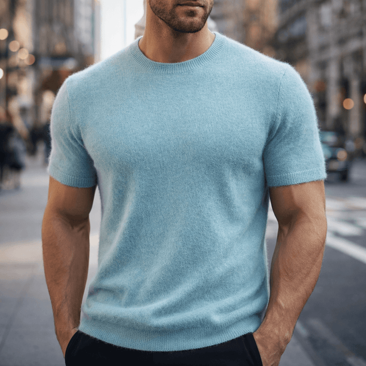 Men's Casual Cashmere T-Shirt - Soft Everyday Wear
