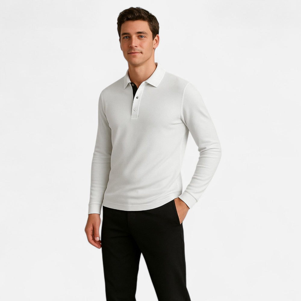 Men's Casual Comfortable Cotton Polo Shirt - Everyday Wear