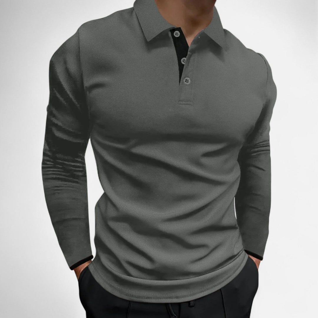Men's Casual Comfortable Cotton Polo Shirt - Everyday Wear
