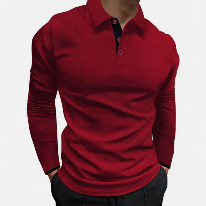 Men's Casual Comfortable Cotton Polo Shirt - Everyday Wear