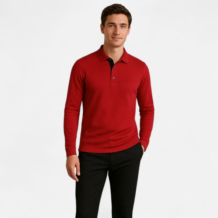 Men's Casual Comfortable Cotton Polo Shirt - Everyday Wear