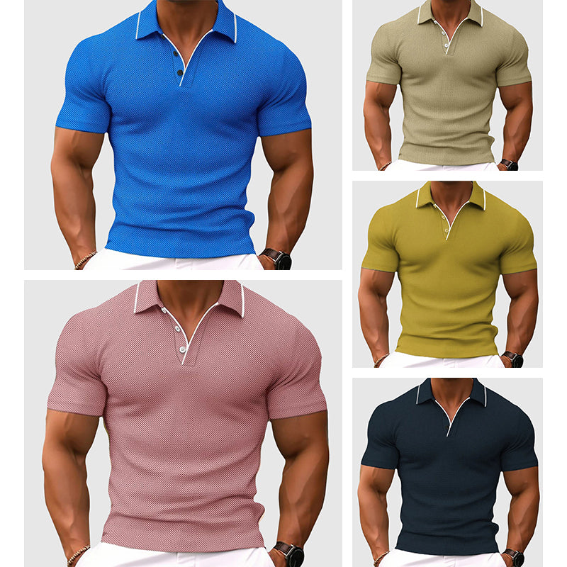 Men's Casual Cotton Polo Shirt - Stylish Comfortable Wear