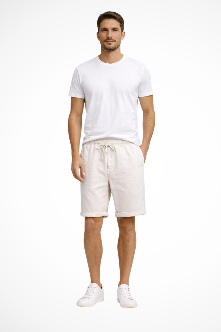 Men's Casual Drawstring Cotton Shorts - Summer Comfort