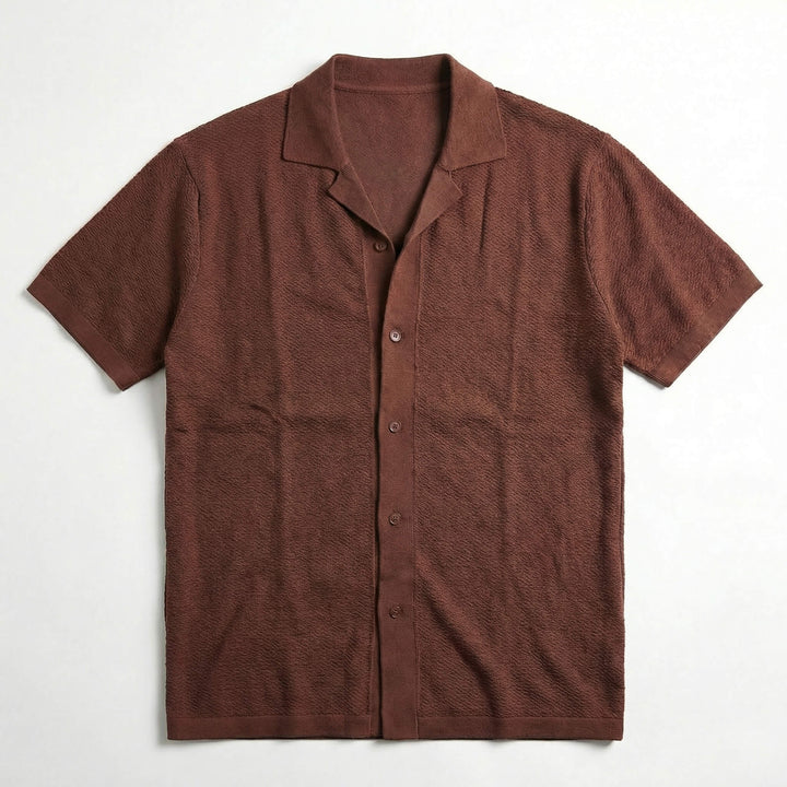 Men's Casual Soft Knit Polo Shirt - Summer Relaxed Fit