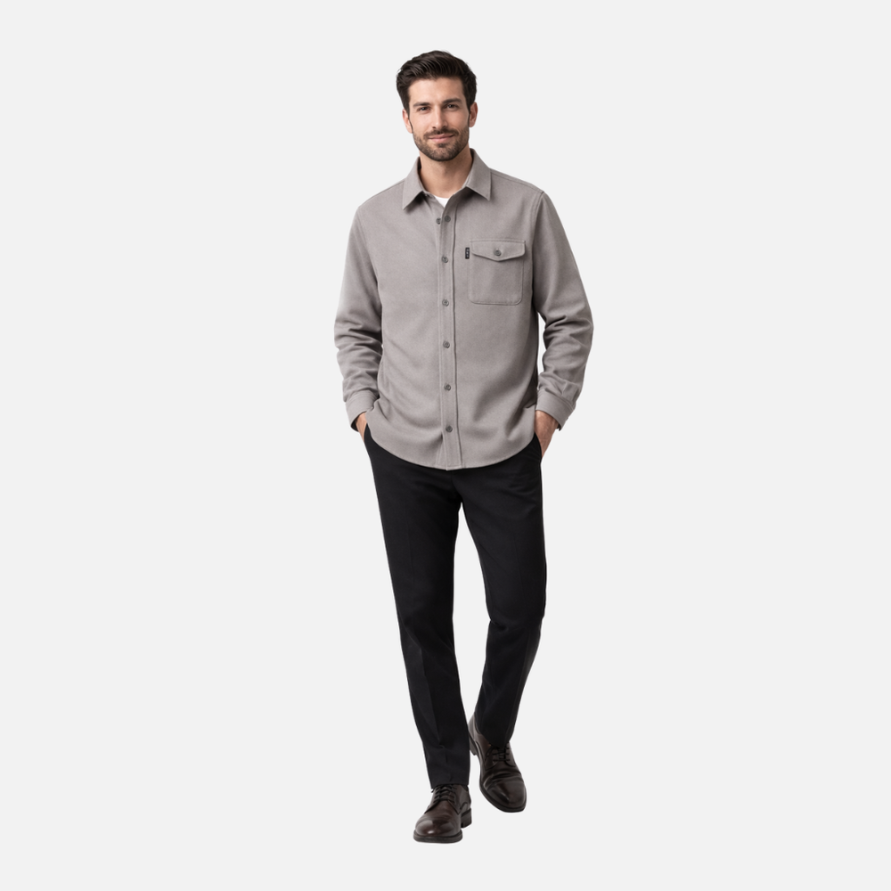 Men's Chest Pocket Button-Up Overshirt