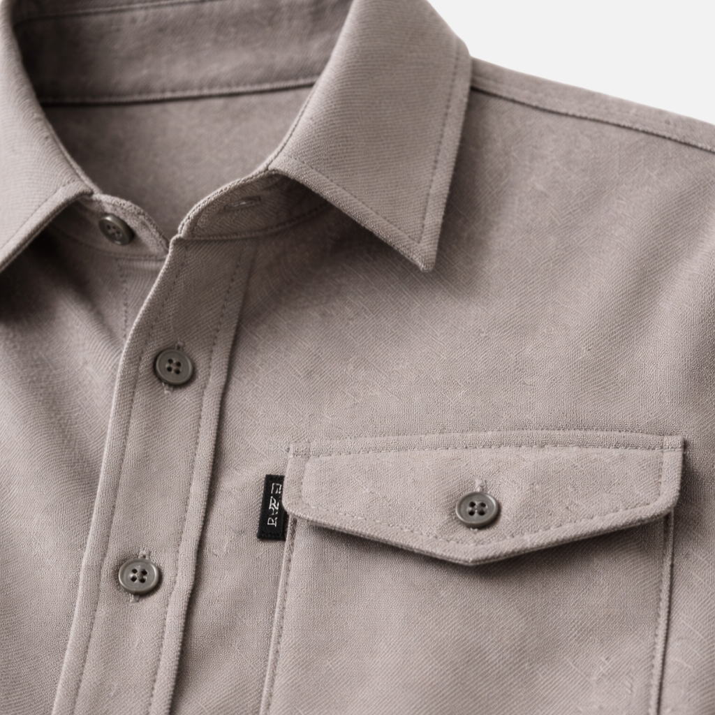 Men's Chest Pocket Button-Up Overshirt