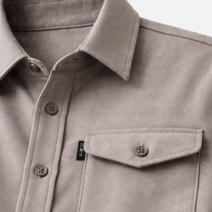 Men's Chest Pocket Button-Up Overshirt