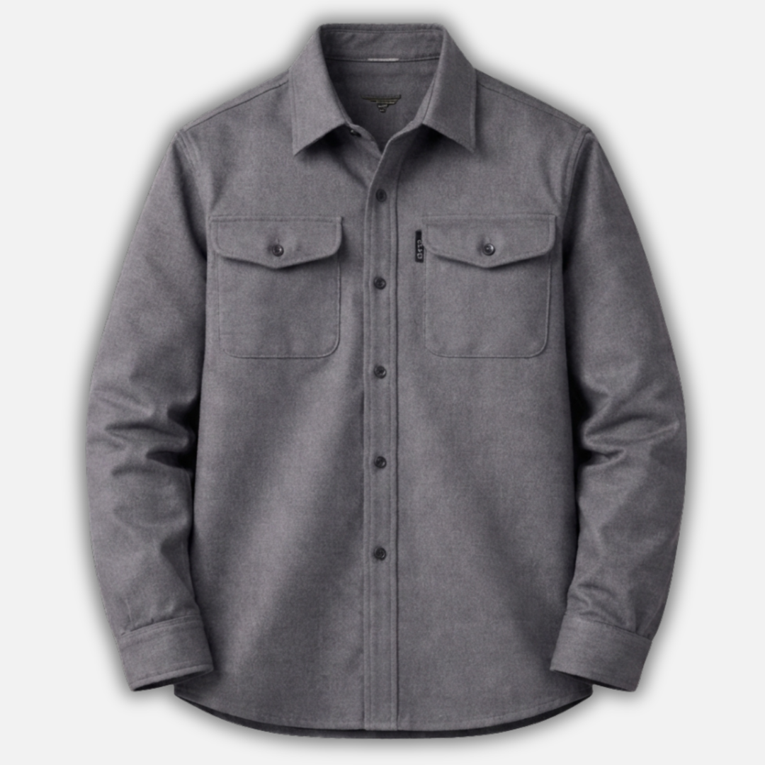 Men's Chest Pocket Button-Up Overshirt