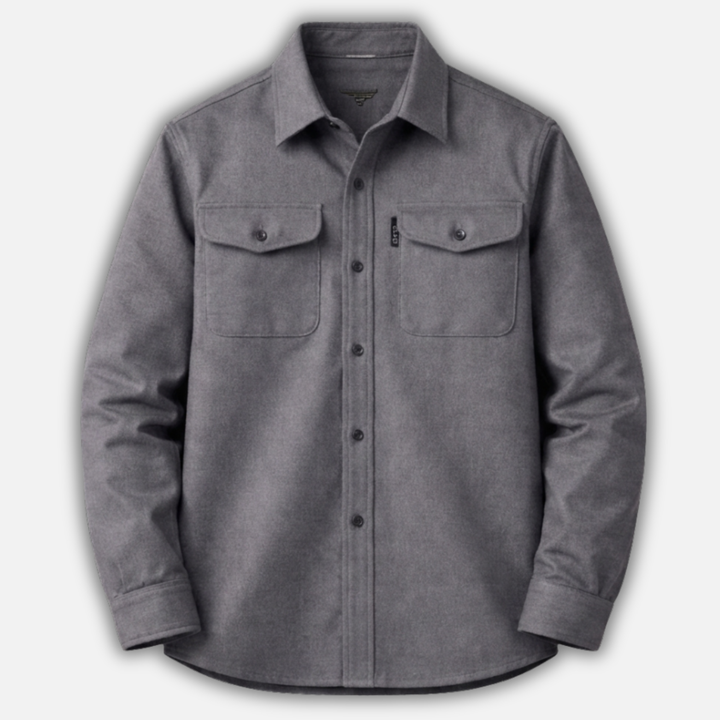 Men's Chest Pocket Button-Up Overshirt