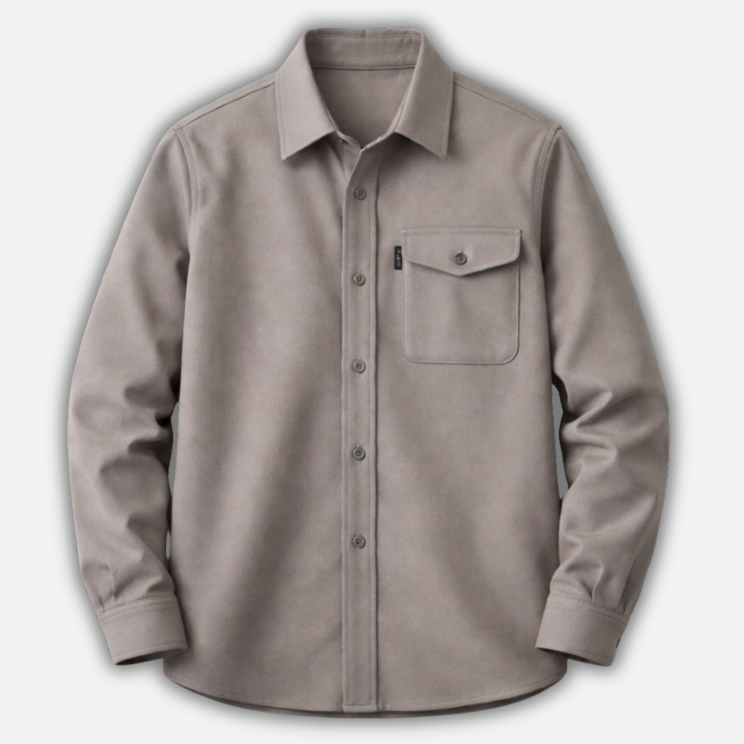 Men's Chest Pocket Button-Up Overshirt