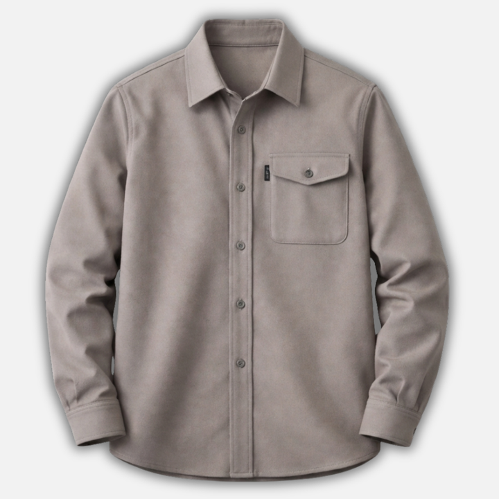 Men's Chest Pocket Button-Up Overshirt