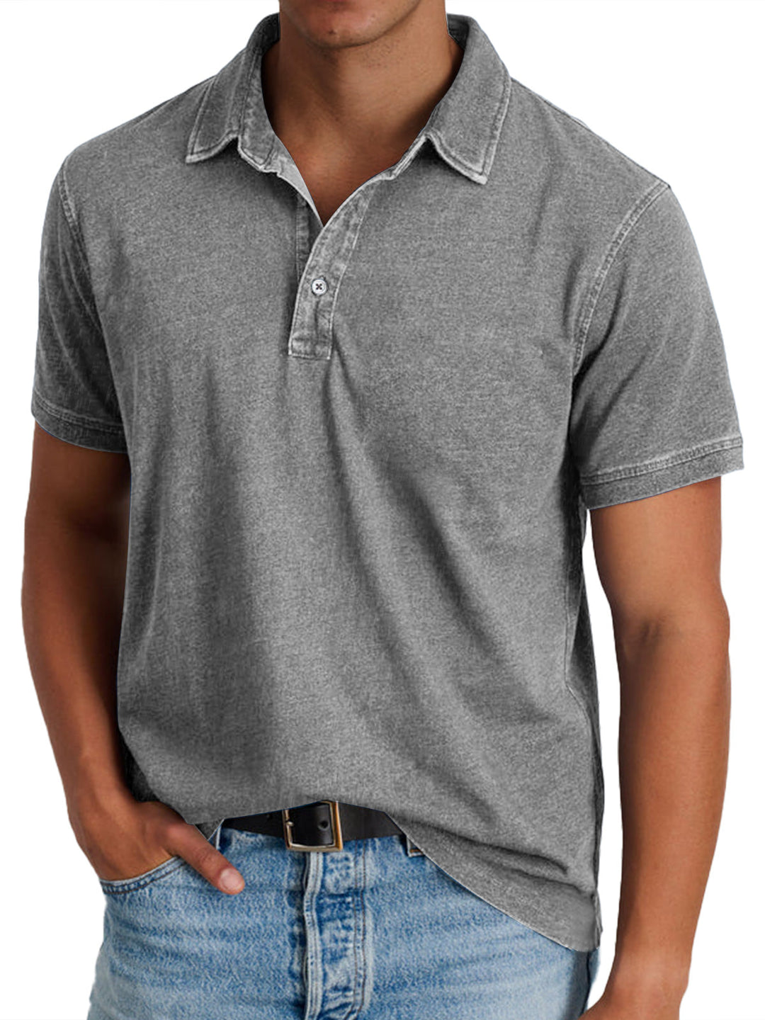 Men's Classic Cotton Polo Shirt - Casual Everyday Wear