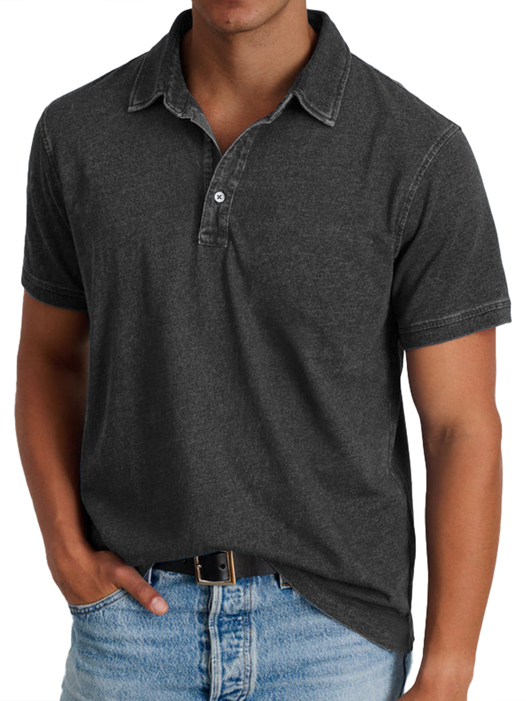 Men's Classic Cotton Polo Shirt - Casual Everyday Wear