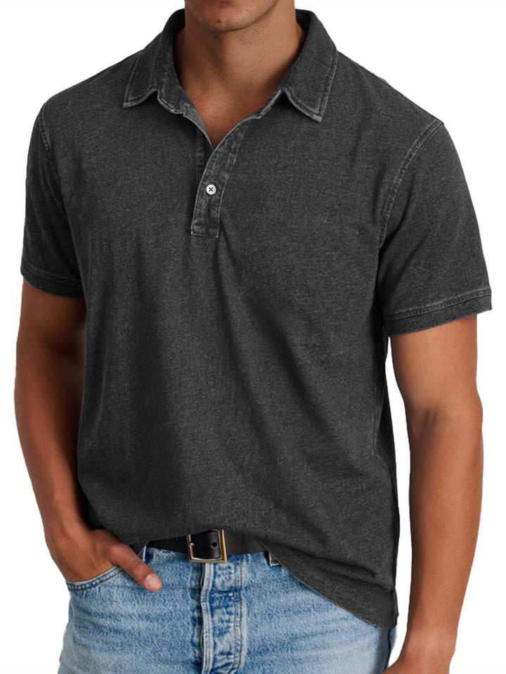 Men's Classic Cotton Polo Shirt - Casual Everyday Wear