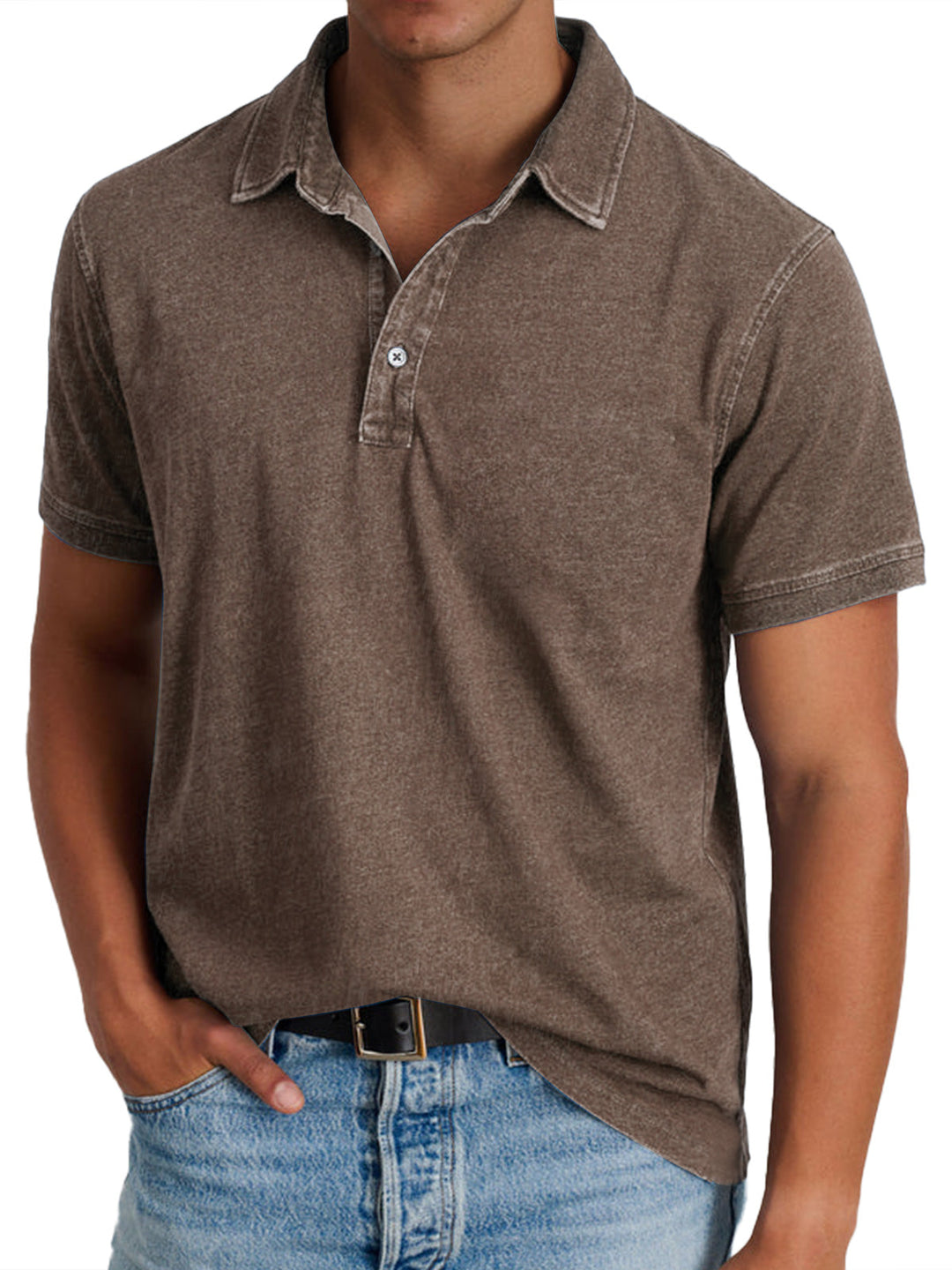 Men's Classic Cotton Polo Shirt - Casual Everyday Wear