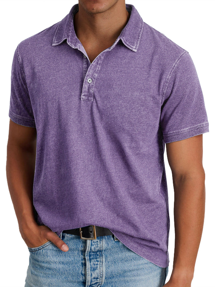 Men's Classic Cotton Polo Shirt - Casual Everyday Wear