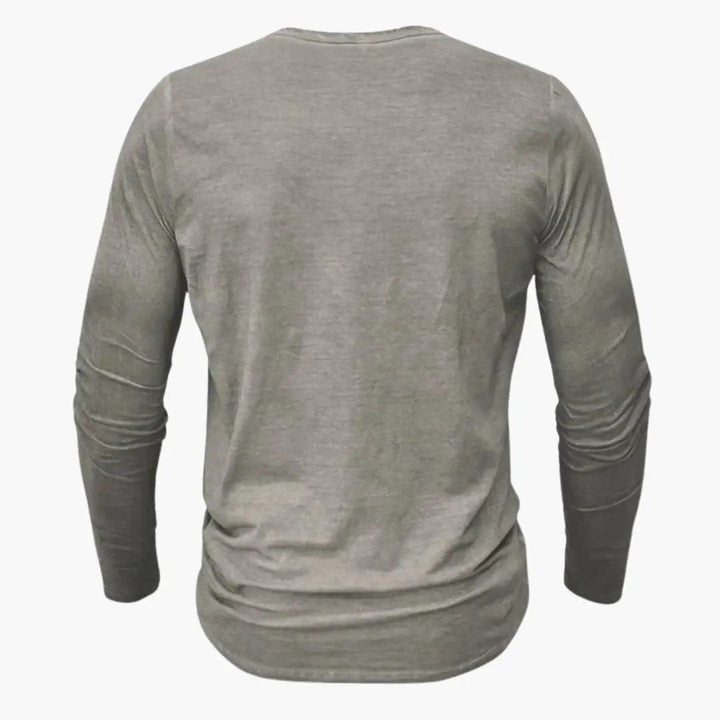 Men's Classic Knit Long Sleeve Shirt - Casual Everyday Wear