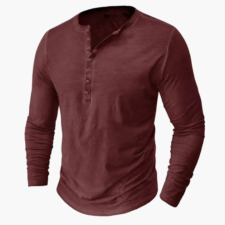 Men's Classic Knit Long Sleeve Shirt - Casual Everyday Wear