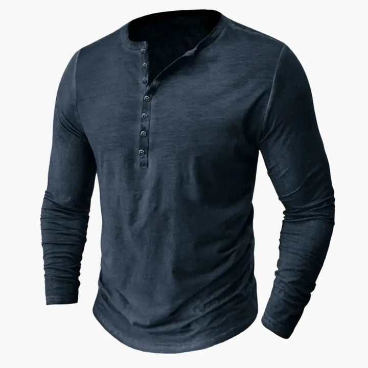 Men's Classic Knit Long Sleeve Shirt - Casual Everyday Wear