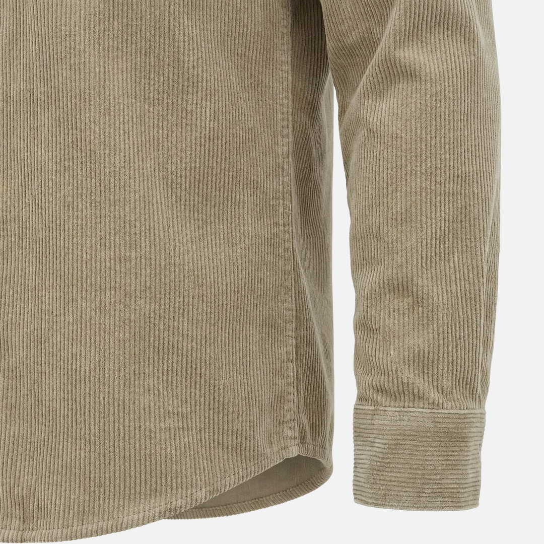 Men's Corduroy Cotton Overshirt with Chest Pockets