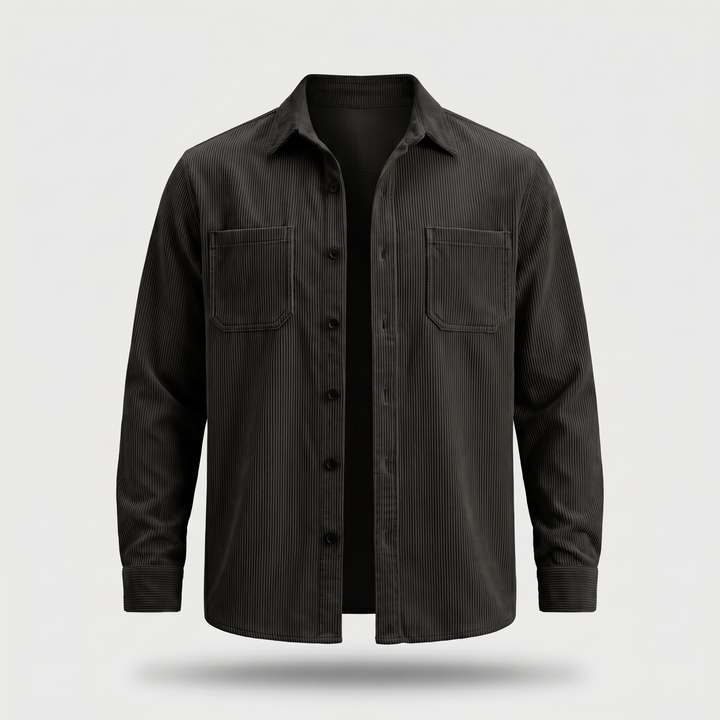 Men's Corduroy Overshirt with Chest Pockets