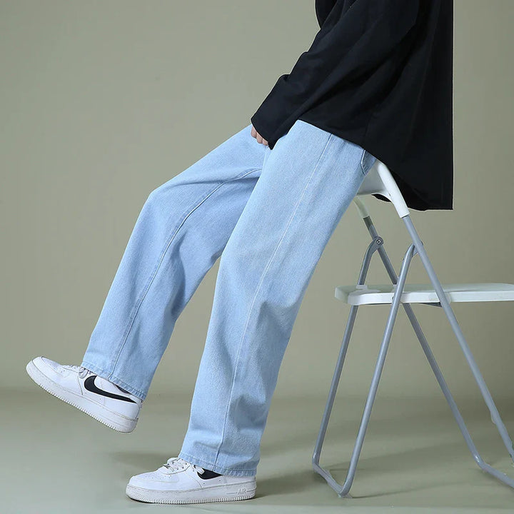Men's Handstitched Relaxed Fit Denim Jeans - Casual Wear