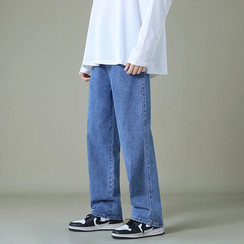 Men's Handstitched Relaxed Fit Denim Jeans - Casual Wear