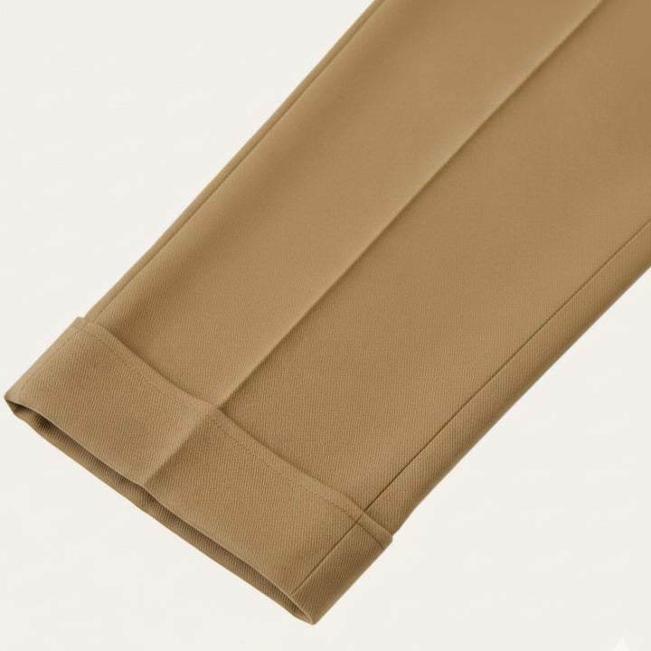 Men's High Waisted Pleated Tailored Pants - Monaco Style