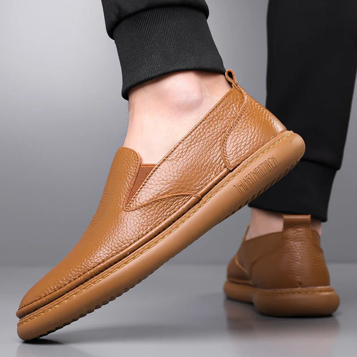 Men's Leather Loafers - Classic Fit Casual