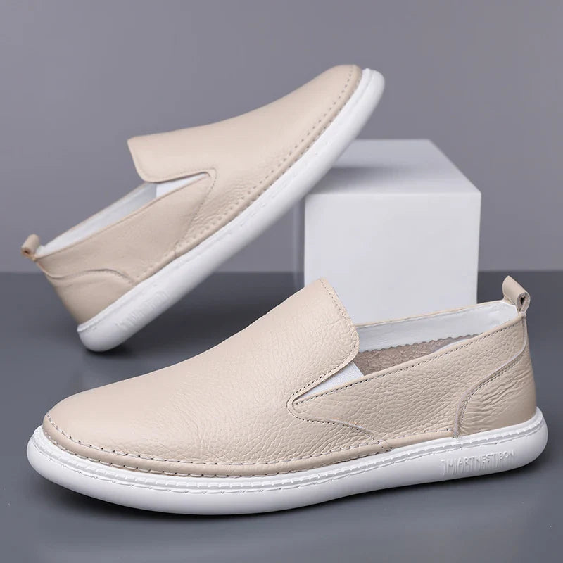 Men's Leather Loafers - Classic Fit Casual